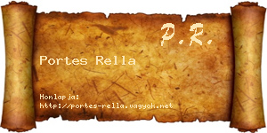 Portes Rella névjegykártya